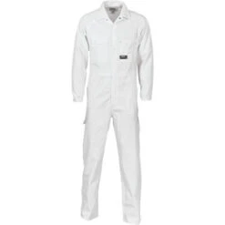 Cotton Drill Coverall 3101 -Work Clothing Store 3101 White