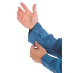 Closed Front Cotton Drill Shirt - Long Sleeve 3204 -Work Clothing Store 3204GussetSleeve