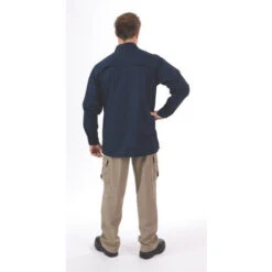Three Way Cool Breeze Work Shirt - Long Sleeve 3224 -Work Clothing Store 3224NAVYBack