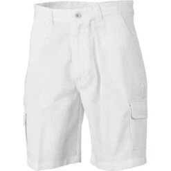 Cotton Drill Cargo Shorts 3302 -Work Clothing Store 3302 White