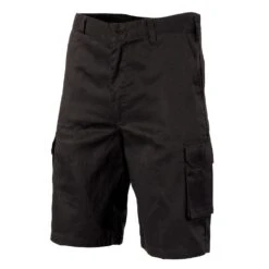 Lightweight Cool-Breeze Cotton Cargo Shorts 3304 -Work Clothing Store 3304 20black 20front