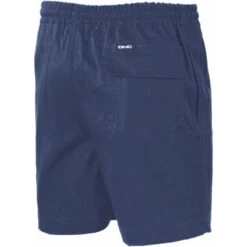 Drill Elastic Drawstring Shorts 3305 7 Drill Elastic Drawstring Shorts 3305 -Work Clothing Store 3305NavyBack