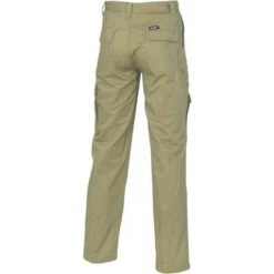 Cotton Drill Cargo Pants 3312 14 Cotton Drill Cargo Pants 3312 -Work Clothing Store 3312 Khaki Back