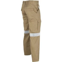Cotton Drill Pants With 3M Reflective Tape 3319 7 Cotton Drill Pants With 3M Reflective Tape 3319 -Work Clothing Store 3319Khaki S1
