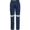 Ladies Cotton Drill Cargo Pants With 3M Reflective Tape 3323
