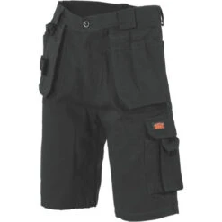 Duratex Cotton Duck Weave Tradies Cargo Shorts - With Twin Holster Tool Pocket 3336