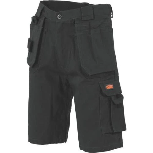 Duratex Cotton Duck Weave Tradies Cargo Shorts - With Twin Holster Tool Pocket 3336 1 Duratex Cotton Duck Weave Tradies Cargo Shorts - With Twin Holster Tool Pocket 3336