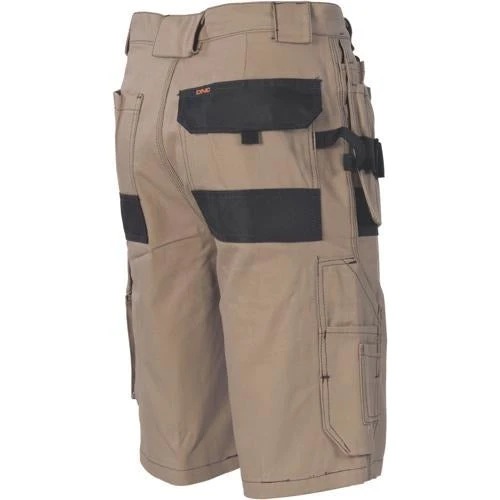 Duratex Cotton Duck Weave Tradies Cargo Shorts - With Twin Holster Tool Pocket 3336 2 Duratex Cotton Duck Weave Tradies Cargo Shorts - With Twin Holster Tool Pocket 3336 - Image 2