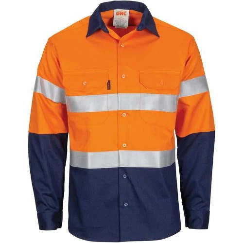 Patron Saint Flame Retardant 2 Tone Open Front Cotton Shirt With 3M F/R Tape - L/S 3409 2 Patron Saint Flame Retardant 2 Tone Open Front Cotton Shirt With 3M F/R Tape - L/S 3409 - Image 2