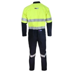 Inherent Flame Retardant 2 Tone Taped Coveralls - 3481 7 Inherent Flame Retardant 2 Tone Taped Coveralls - 3481 -Work Clothing Store 3481YNBACK