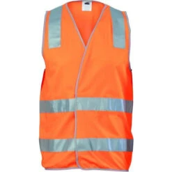Day/Night Safety Vest With Hoop & Shoulder Reflective Tape 3503