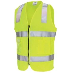 Day/Night Side Panel Safety Vest With Generic R/Tape 3507