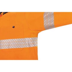 Hi Vis Segmented Tape Cotton Jersey Polo - Long Sleeve 3516 -Work Clothing Store 3516ON mesh 2