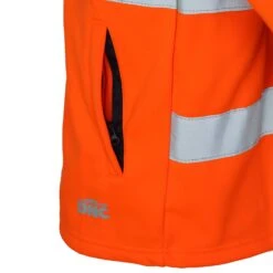 Hi Vis CSR Taped X Back Softshell Jacket 3526 -Work Clothing Store 3526 20side 20pocket 201500