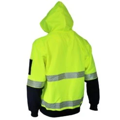 HiVis Segmented Tape Full Zip Hoodie - 3530 -Work Clothing Store 3530 20YN 1