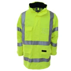 HiVis Breathable Rain Jacket Biomotion Tape 3571
