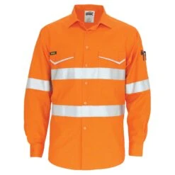 HiVis RipStop Cotton Cool Shirt With Reflective Tape, L/S 3590