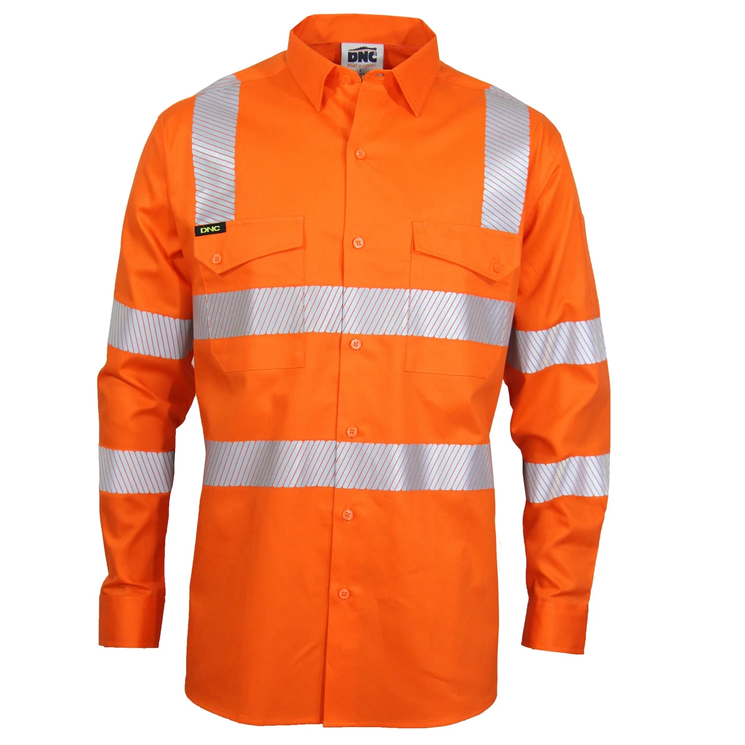 HiVis Segmented Tape Coolight VIC Rail Shirt - 3643 1 HiVis Segmented Tape Coolight VIC Rail Shirt - 3643