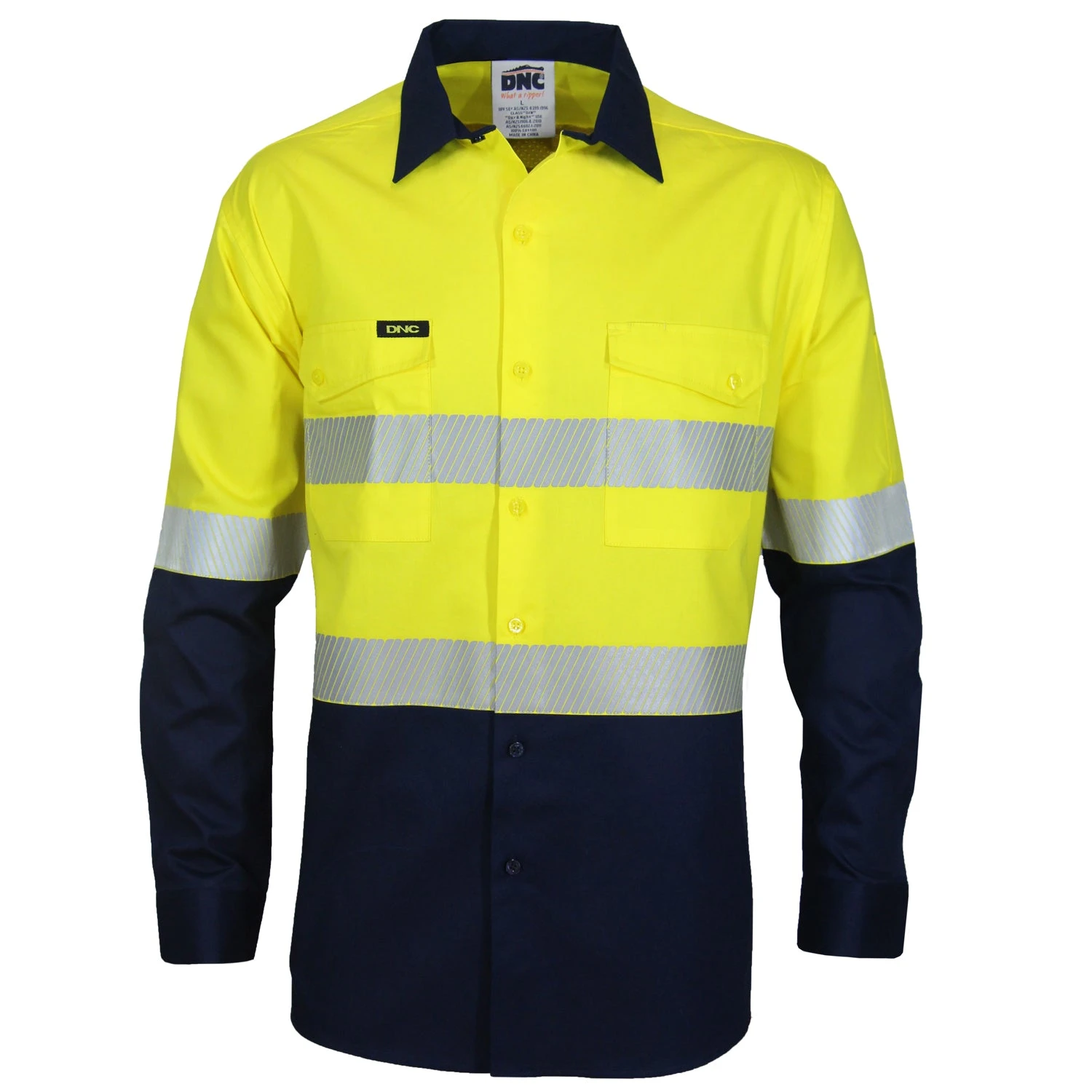 HiVis 2 Tone Segmented Taped Coolight Shirt - 3648 2 HiVis 2 Tone Segmented Taped Coolight Shirt - 3648 - Image 2