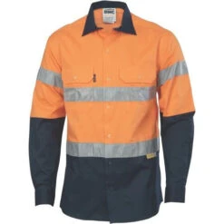 Work Clothing Store 7 HiVis Two Tone Drill Shirt With 3M 8906 Reflective Tape 3736