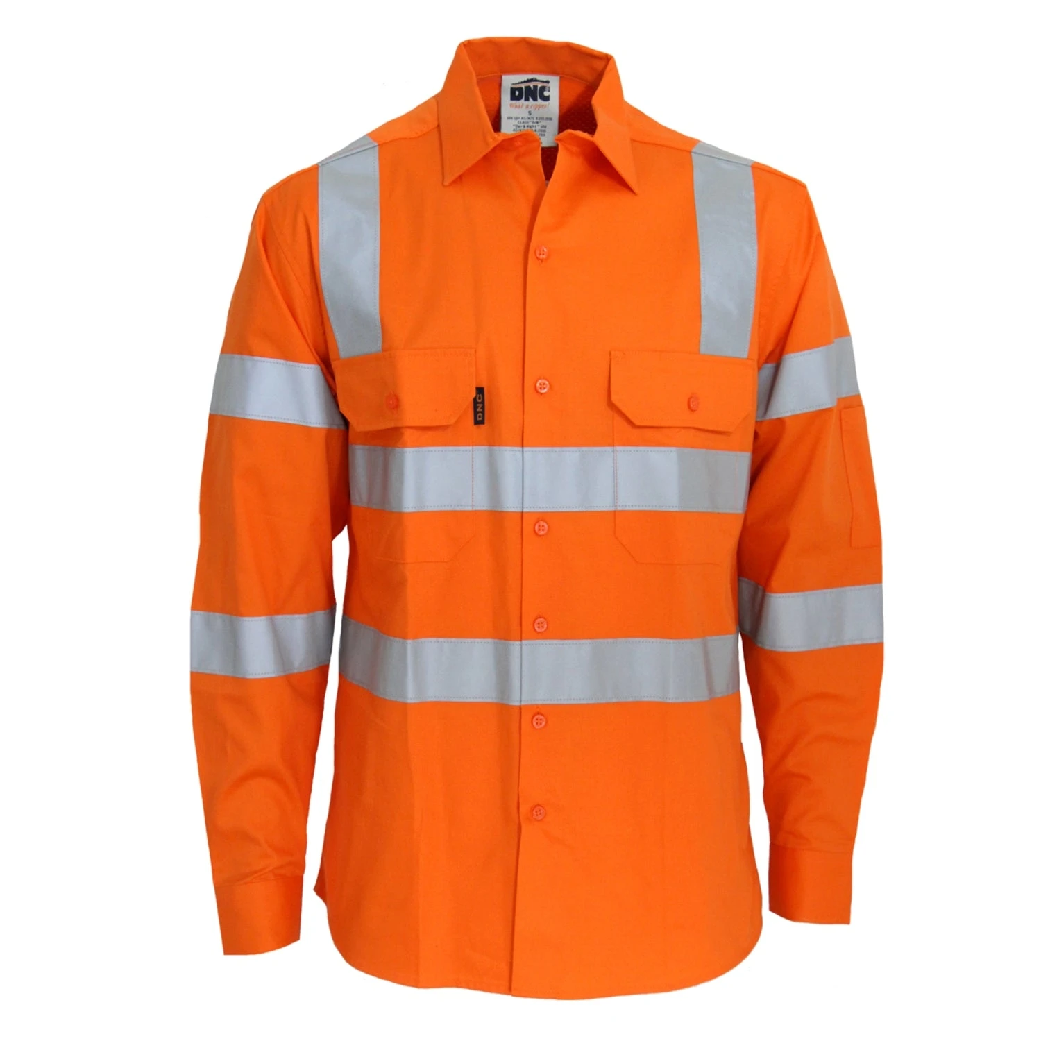 HiVis L/W CSR R/Tape VIC Rail Shirt- LS 3741 1 HiVis L/W CSR R/Tape VIC Rail Shirt- LS 3741