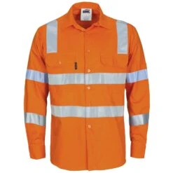 HiVis L/W Biomotion Shoulder Stripe & "X" Back Shirt 3744