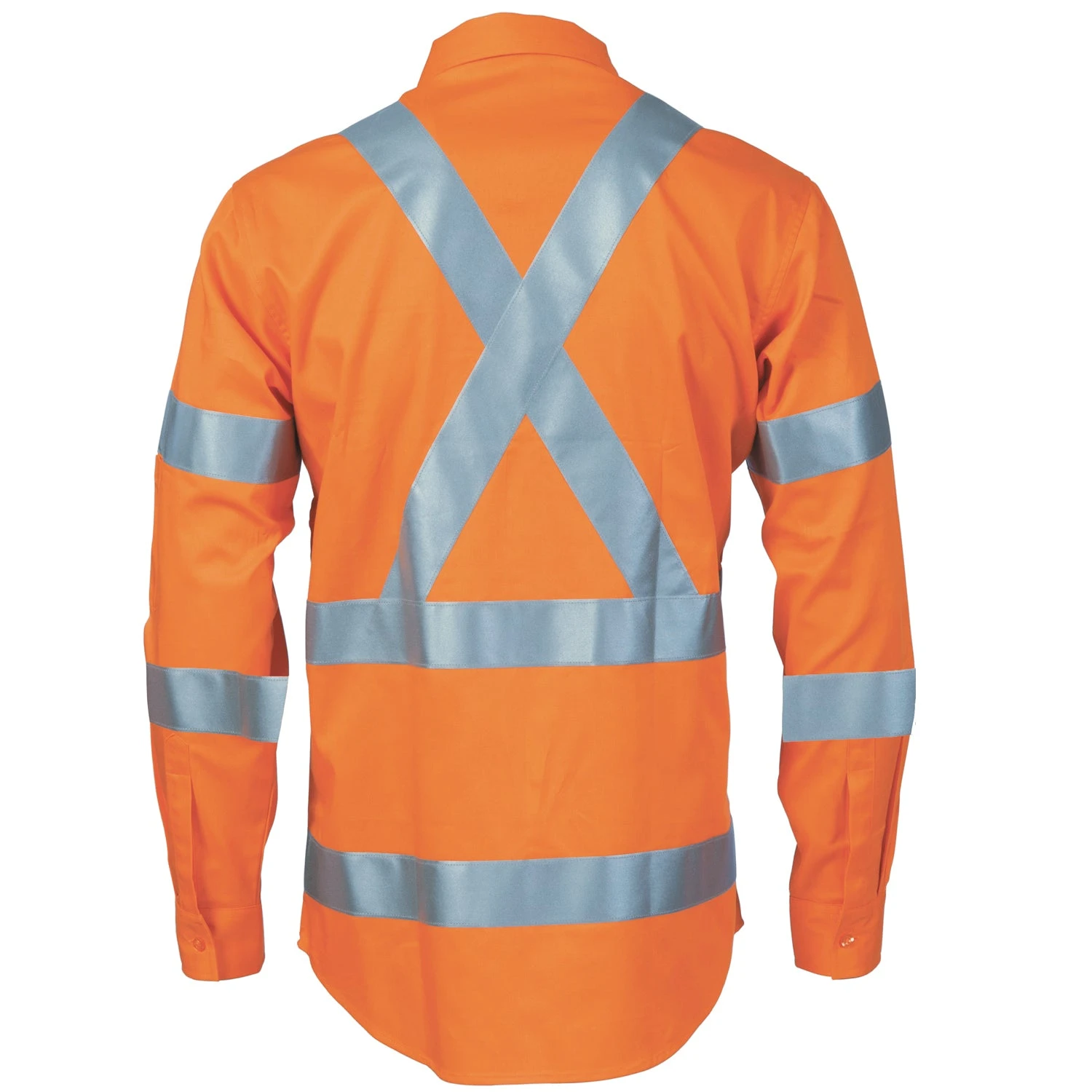 HiVis L/W Biomotion Shoulder Stripe & "X" Back Shirt 3744 2 HiVis L/W Biomotion Shoulder Stripe & "X" Back Shirt 3744 - Image 2