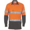 HiVis 3-Way Cool 2Tone Cool-Breeze Taped Cotton Shirt - Long Sleeve 3748