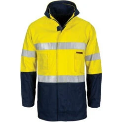 HiVis "4 IN 1" Cotton Drill Jacket With Generic R/Tape 3764