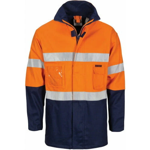 HiVis "4 IN 1" Cotton Drill Jacket With Generic R/Tape 3764 3 HiVis "4 IN 1" Cotton Drill Jacket With Generic R/Tape 3764 - Image 3