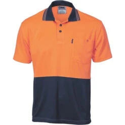 HiVis Two Tone Cool Breathe Polo Shirt - Short Sleeve 3811