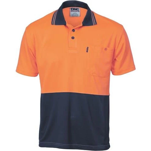 HiVis Two Tone Cool Breathe Polo Shirt - Short Sleeve 3811 1 HiVis Two Tone Cool Breathe Polo Shirt - Short Sleeve 3811