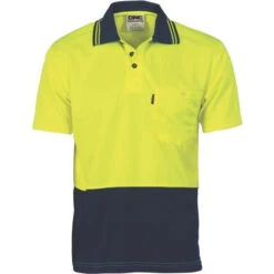 HiVis Two Tone Cool Breathe Polo Shirt - Short Sleeve 3811 7 HiVis Two Tone Cool Breathe Polo Shirt - Short Sleeve 3811 -Work Clothing Store 3811Y N