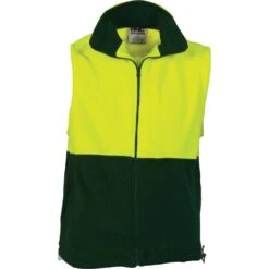 HiVis Two Tone Full Zip Polar Fleece Vest 3828 -Work Clothing Store 3828356