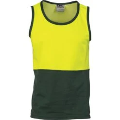 Cotton Back Two Tone Singlet 3841 -Work Clothing Store 3841356