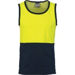 Cotton Back Two Tone Singlet 3841 -Work Clothing Store 3841357