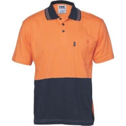 HiVis Cool-Breeze Cotton Jersey Polo Shirt - Short Sleeve 3845