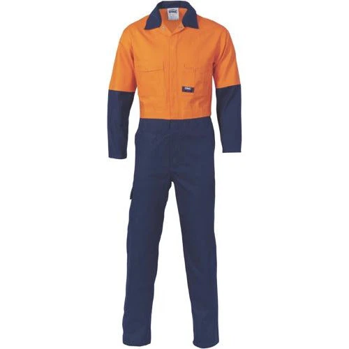 HiVis Two Tone Cotton Coverall 3851 2 HiVis Two Tone Cotton Coverall 3851 - Image 2