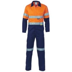HiVis Two Tone Cotton Coverall With 3M R/Tape - 3855