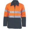 HiVis Two Tone Drill Jacket With 3M R/ Tape 3858