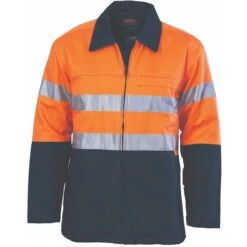 HiVis Two Tone Drill Jacket With 3M R/ Tape 3858