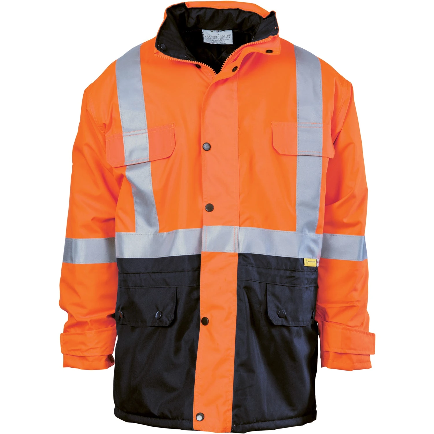 HiVis Two Tone Quilted Jacket With 3M R/Tape - 3863 1 HiVis Two Tone Quilted Jacket With 3M R/Tape - 3863