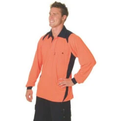 Cool Breathe Action Polo Shirt - Long Sleeve 3894 -Work Clothing Store 3894