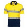 Hivis Cool-Breeze Cotton Jersey Polo With CSR R/Tape - S/S - 3915