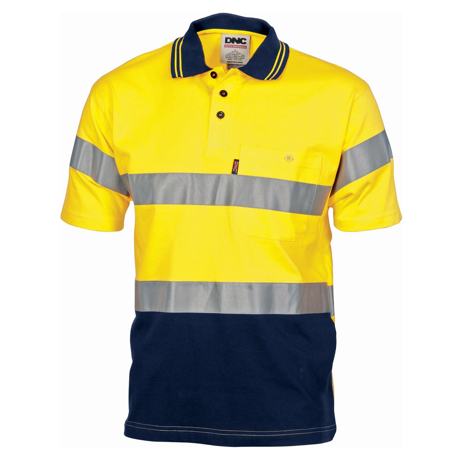 Hivis Cool-Breeze Cotton Jersey Polo With CSR R/Tape - S/S - 3915 1 Hivis Cool-Breeze Cotton Jersey Polo With CSR R/Tape - S/S - 3915