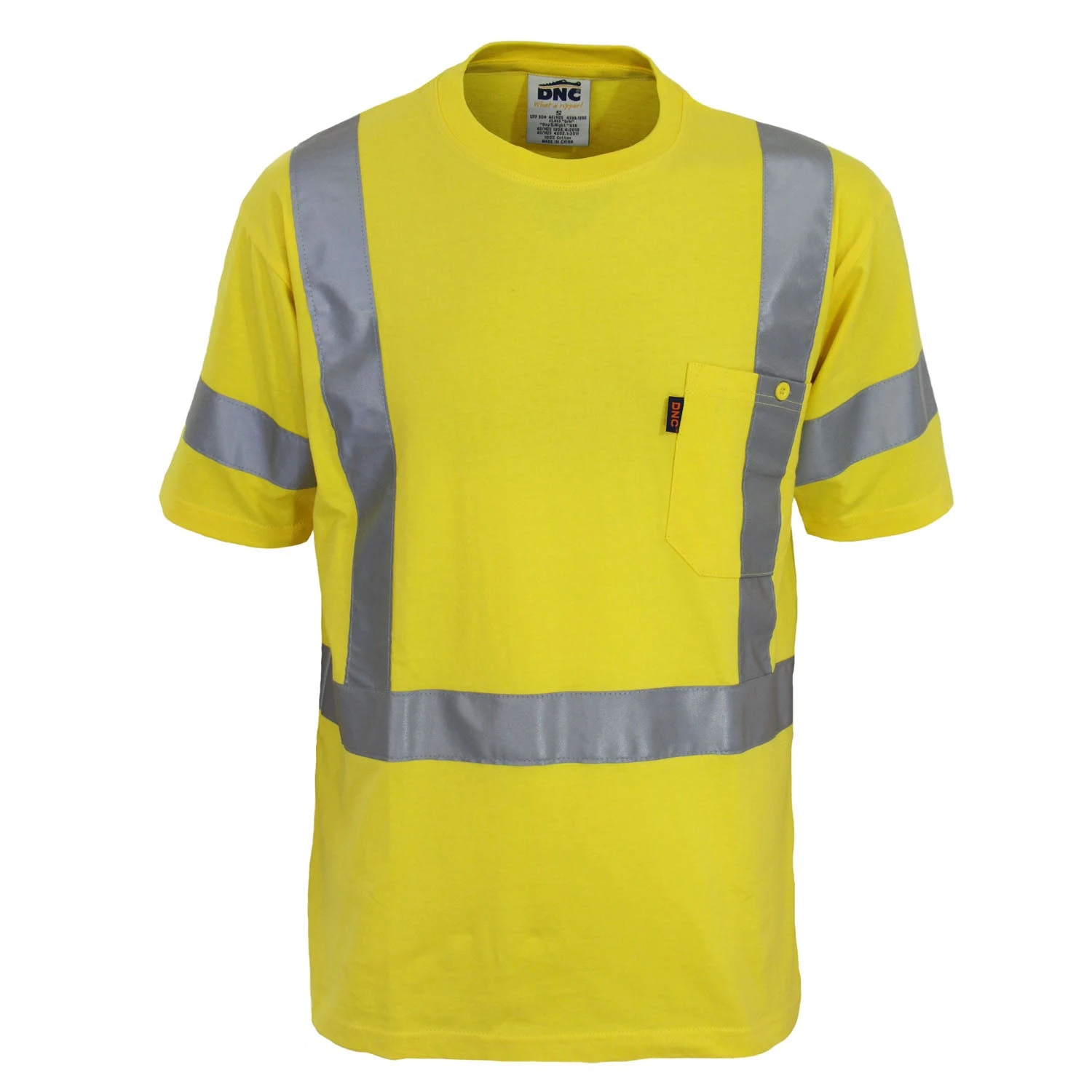 Hi-Vis Cotton Taped Tee Short Sleeve 3917 2 Hi-Vis Cotton Taped Tee Short Sleeve 3917 - Image 2