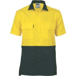 HiVis 3 Way Cool-Breeze Cotton Shirt - Short Sleeve 3937