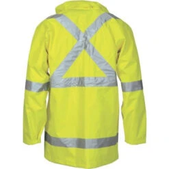HiVis Cross Back D/N “2 In 1” Rain Jacket 3995 -Work Clothing Store 3995YellowBack