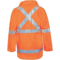 HiVis Cross Back D/N “6 In 1” Rain Jacket 3999 5 HiVis Cross Back D/N “6 In 1” Rain Jacket 3999 -Work Clothing Store 3999OrangeBack
