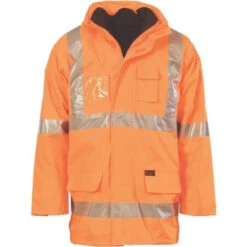 HiVis Cross Back D/N “6 In 1” Rain Jacket 3999